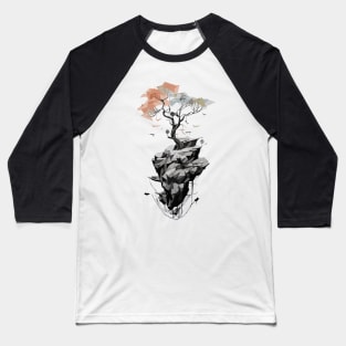 Tree and Stones Minimalist Baseball T-Shirt